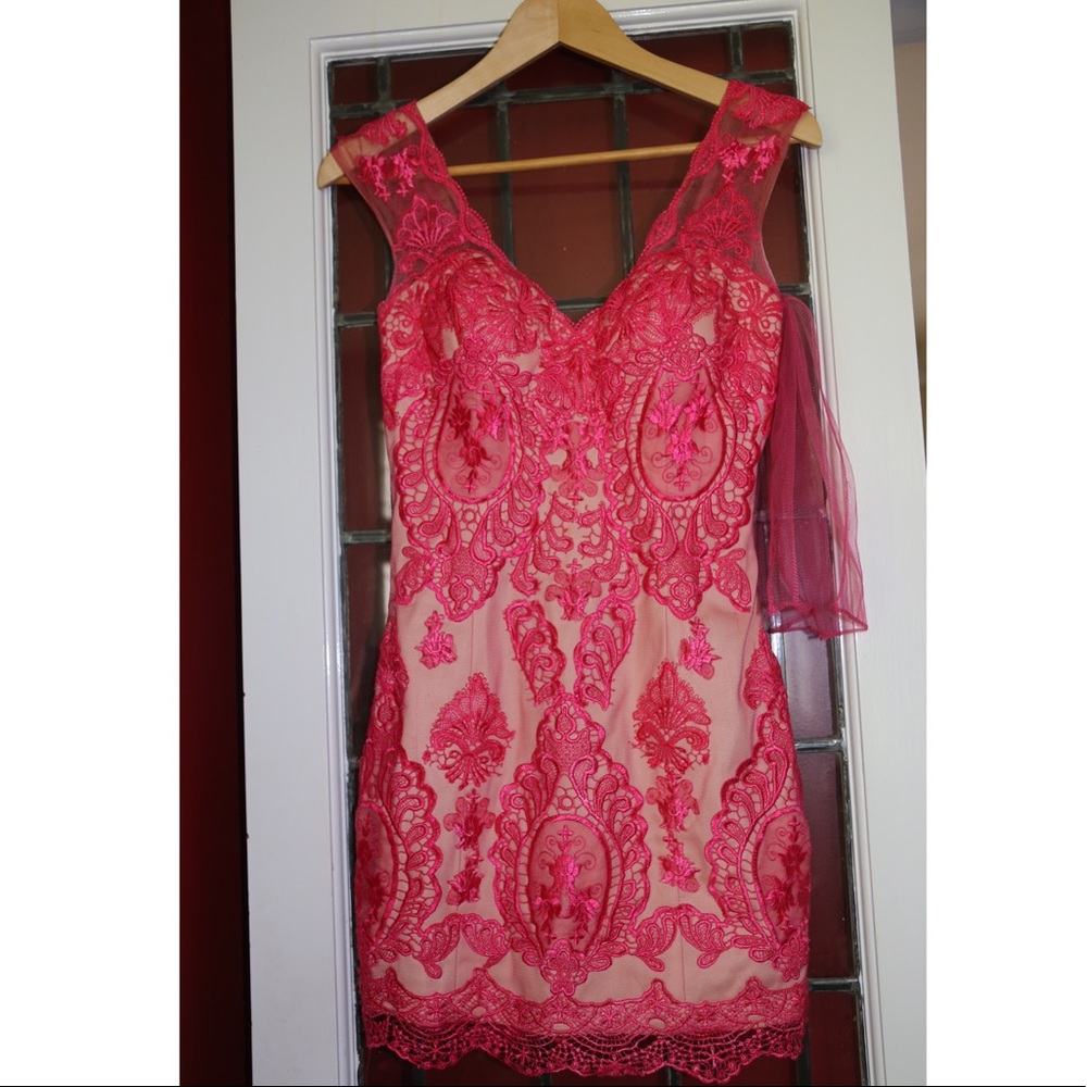 JVN by Jovani | Pink Bodycon Short Prom Dress